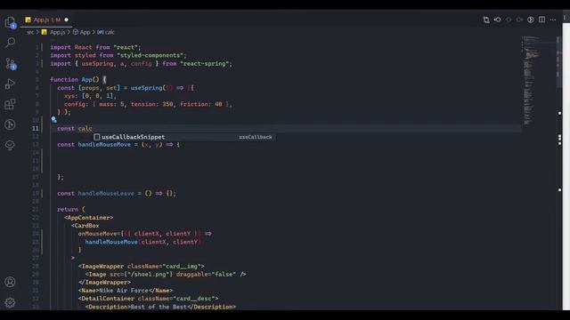 Animation on Mouse Hover | Product Card Animation using react-spring | Hindi смотреть онлайн