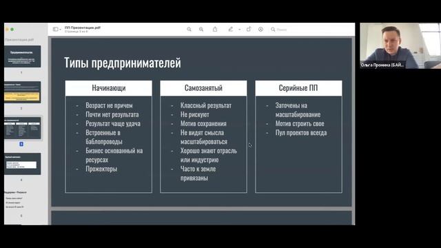 Особенностях предпринимательской деятельности, мой доклад специально для Байкал.Центр смотреть онлайн