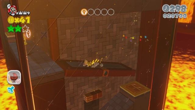 Super Mario 3D World (Wii U) - Trick Trap Tower (Green Stars, Stamp) смотреть онлайн