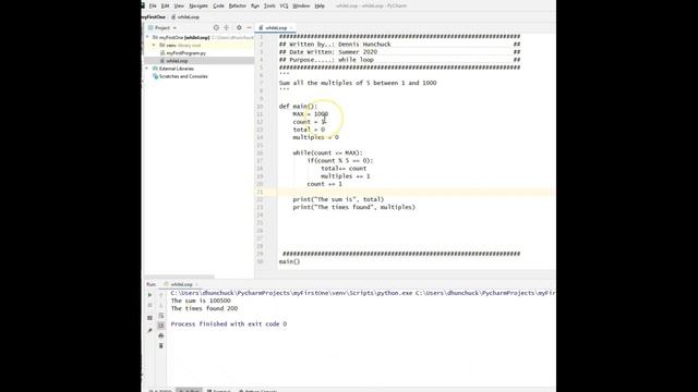 Mod 08B Python While Loop Examples смотреть онлайн