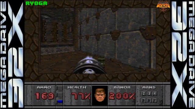 Doom 64 32X (Doom 32X Rom Hack) - NO DEATH RUN (ALL SECRETS) (COMPLETE WALKTRHOUGH)