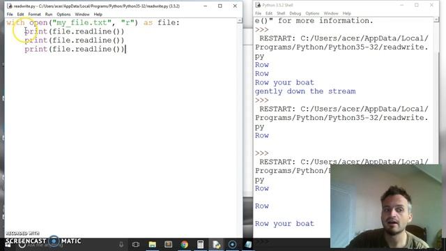 Python 3: Reading a file смотреть онлайн
