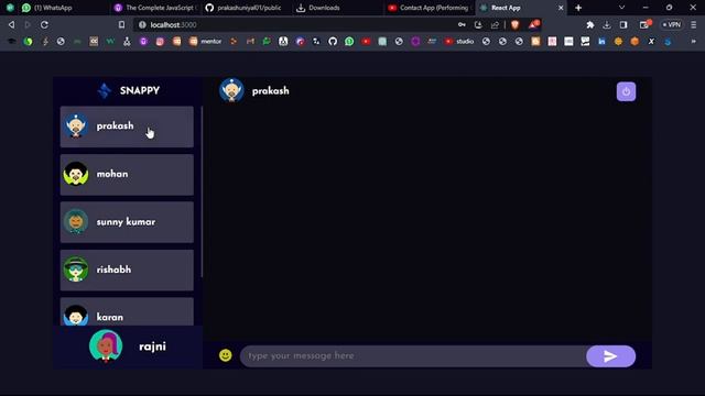 Chat app- React skill test 3 - Coding Ninjas смотреть онлайн