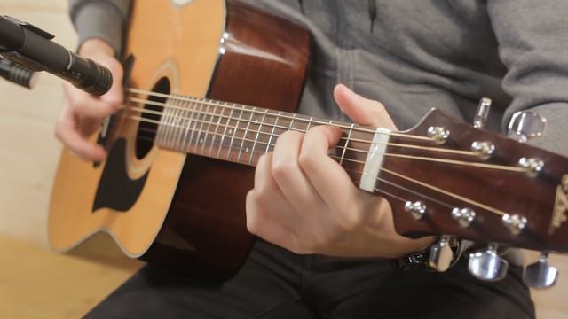 CHEAP acoustic vintage guitar. Sound Beautiful. Aria LW10 and Shure PG81 TEST. Eng Sub смотреть онлайн