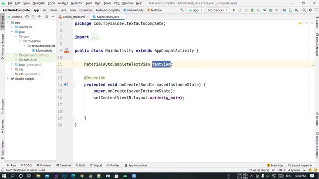 Android Bangla Tutorial 7.44 - Material autocompletetextview example in android studio смотреть онлайн
