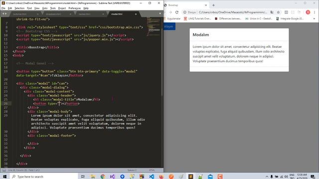 Bootstrap Modal смотреть онлайн