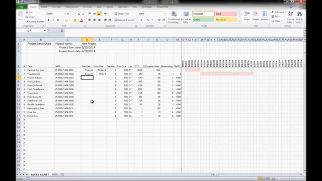 Gantt Chart Auto Fill By Matt Smart смотреть онлайн