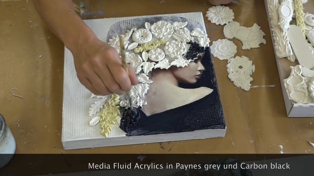 Mixed Media mit Metallic Wachspasten смотреть онлайн