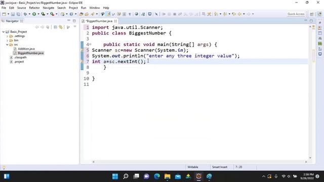 Write a java program to find out which one is the biggest among three integer value || By KK смотреть онлайн