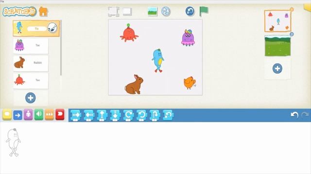 Интерфейс Scratch Junior смотреть онлайн