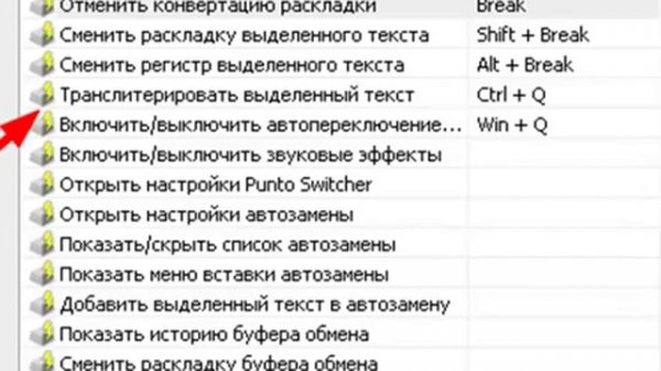 Транслит переводчик Punto Switcher