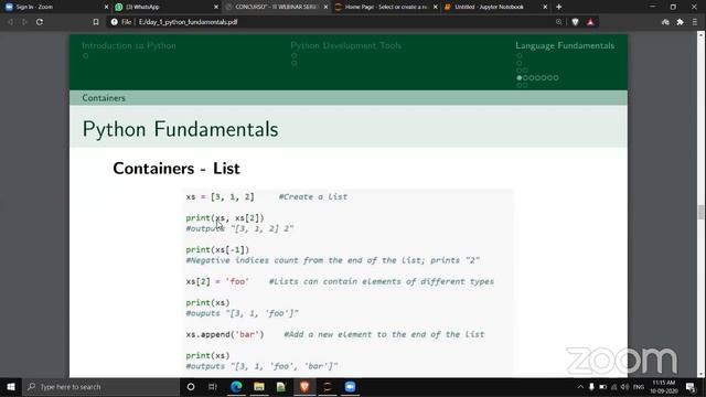 Concurso2020 IT Webinar Series -Day 2(10/9/2020)-Unravelling Python смотреть онлайн