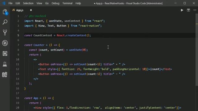 React Native Hooks | Basic useContext смотреть онлайн