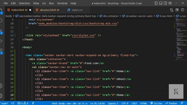 7- NAVIGATION BAR IN BOOTSTRAP - BOOTSTRAP BOOTCAMP смотреть онлайн