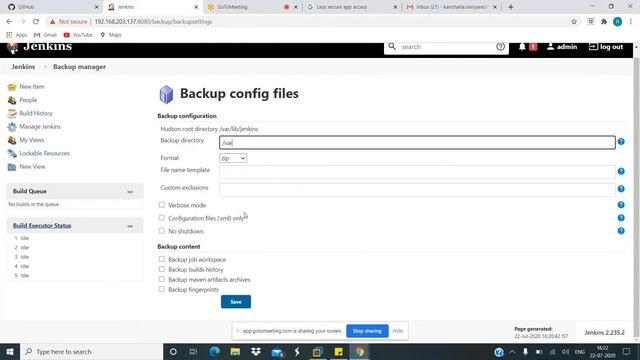 Jenkins email Integration and Jobs Backup in Telugu смотреть онлайн
