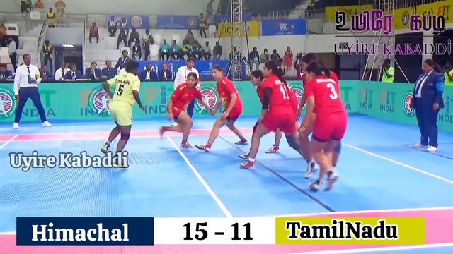 Mega Semi Final - TamilNadu Girls vs Himachal Pradesh Girls | Khelo India Youth Games 2023 Kabaddi смотреть онлайн