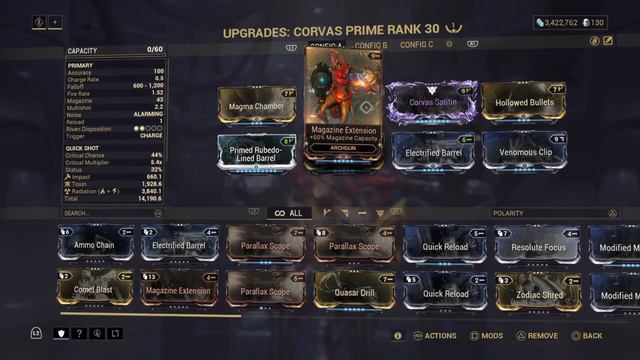 WARFRAME CORVAS PRIME BUILD STEEL PATH 2023 смотреть онлайн