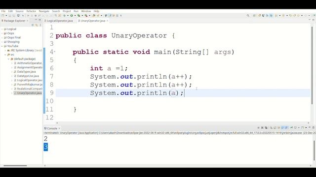 Unary Operators in Kannada | How to write a Programmes using Unary Operators | Akash R смотреть онлайн