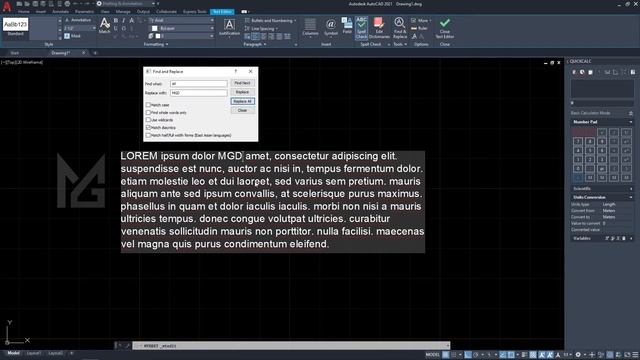 Autocad Tamil 2D Annotate - Text and Dimension, style modify - 06 | தமிழ் Tutorials | MG Designs смотреть онлайн