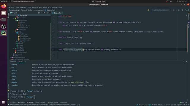 Pycharm + Django React Docker. Описание Dockerfile смотреть онлайн