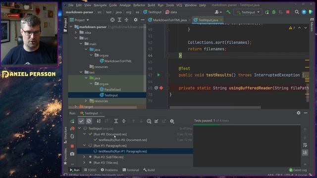 Testing file input expecting specific output in java смотреть онлайн