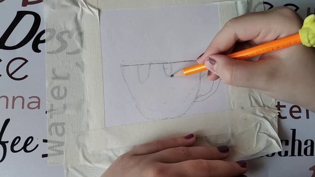 КАК НАРИСОВАТЬ КРАСИВЫЙ И ПРОСТОЙ РИСУНОК КОТИКА В КРУЖКИ набросок 1 часть смотреть онлайн