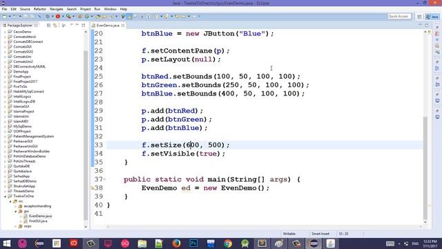 #7 Java Swing Tutorial in Pashto | Event Handling смотреть онлайн