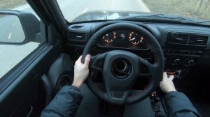 Установка руля Барс в экокоже на Лада 4x4 урбан 2020 года