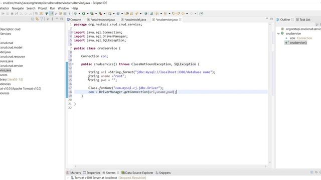 Crud Operation using REST API (Jax-rs) part 1 смотреть онлайн