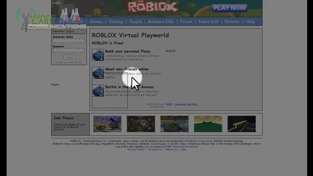[ROBLOX] Back into 2008 ROBLOX (It is possible welll you cant play games) смотреть онлайн
