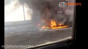 Подборка пожаров на дороге. Автопожары. Аварии и ДТП