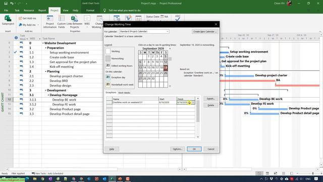 Allow Working On Specific Weekends in MS Project | Project Management смотреть онлайн