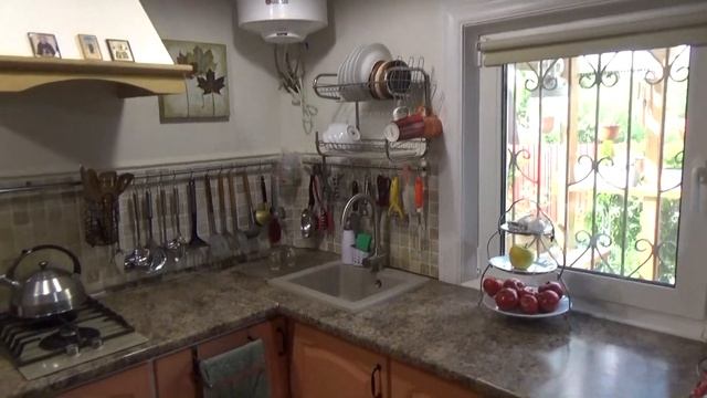 11 Обзор нашего дома. Часть 1 - Кухня-столовая в стиле Русский Прованс. смотреть онлайн