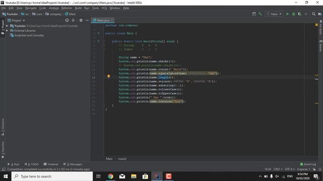 Java tutorials for beginners: String class смотреть онлайн
