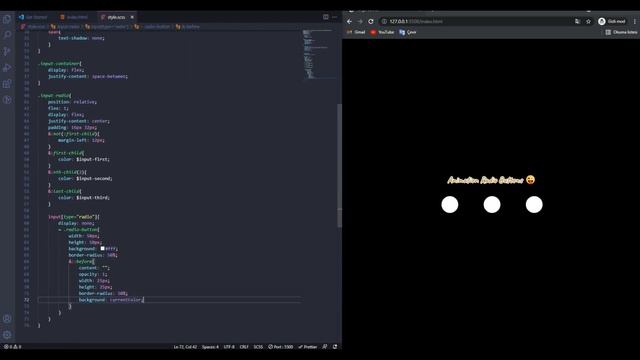 Animated Radio Button with HTML, CSS(SCSS) смотреть онлайн