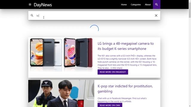 Agunlar news project, Angular + News API смотреть онлайн