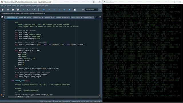 Matrix Like Screen Using Python Tkinter смотреть онлайн