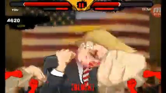 Beating the crap out Trump game смотреть онлайн