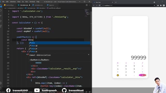 React Calculator App | ReactJS Calculator | ReactJS Tutorial смотреть онлайн
