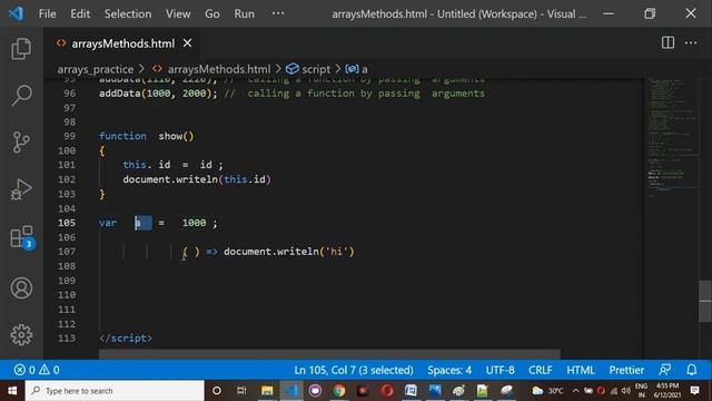 15 Normal Function and Arrow Functions in JavaScript смотреть онлайн