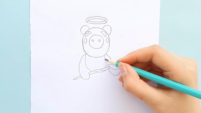 How to Draw Angel Piggy - Roblox Piggy Step by Step смотреть онлайн