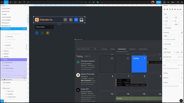 Prototyping for desktop apps. Calendar, planner, timetable layout. Fits for schedule and CRM смотреть онлайн