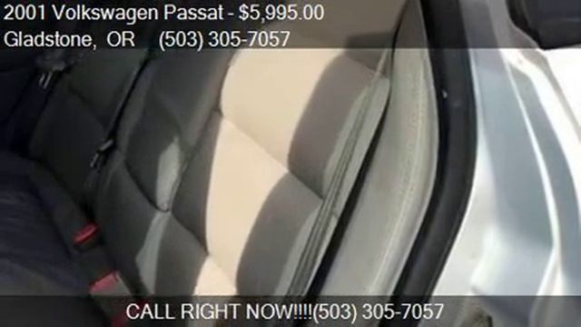 2001 Volkswagen Passat GLX V6 for sale in Gladstone, OR 9702 смотреть онлайн