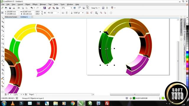 3D LOGO ¦ HOW TO ¦ DESIGN IN CORELDRAW ¦ILLUSTRATION ¦ TUTORIAL ¦ Soft Tuto ¦ смотреть онлайн