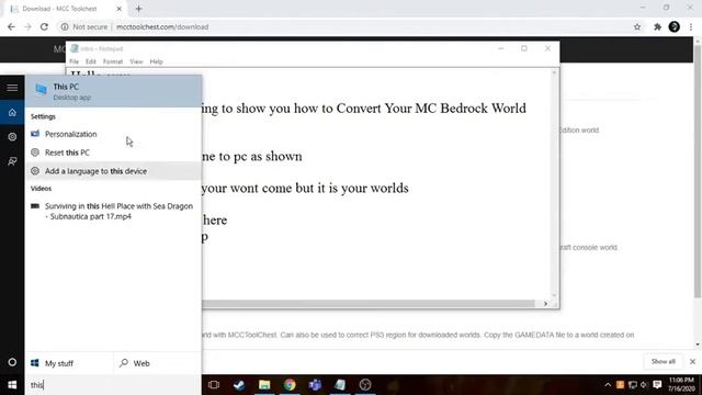 How to convert Your Bedrock world into Java world (Minecraft) Full Tutorial смотреть онлайн