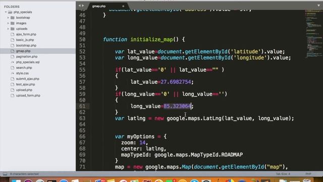 PHP Specials - Google Map API integration to choose address смотреть онлайн