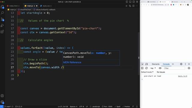 How to create a PIE CHART with HTML CSS and JS смотреть онлайн