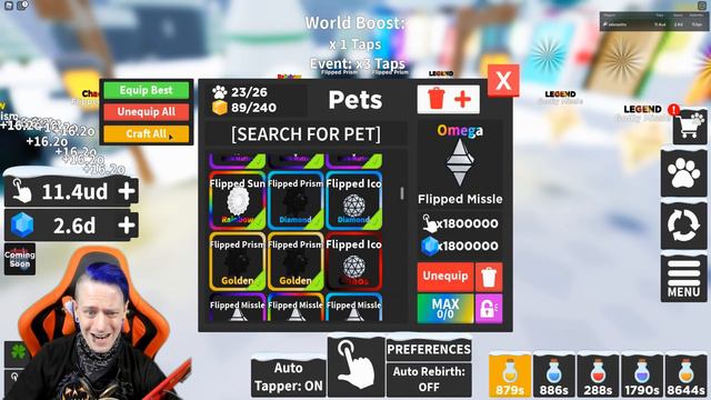 NEW OMEGA PETS + Christmas Map Update In Roblox Tapping Mania смотреть онлайн