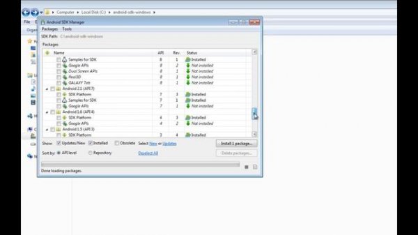 How to install the Android SDK and run ADB Shell