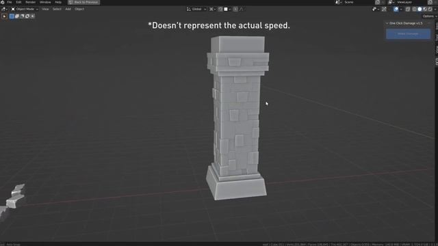 OCD v1.5.0 (One Click Damage) - Blender add-on смотреть онлайн